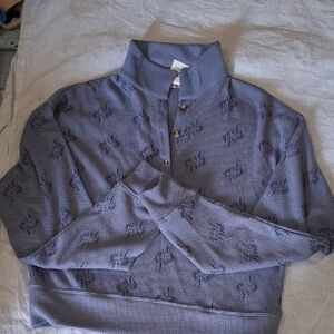 PINK Victoria's Secret Lavender Waffle Knit Pullover